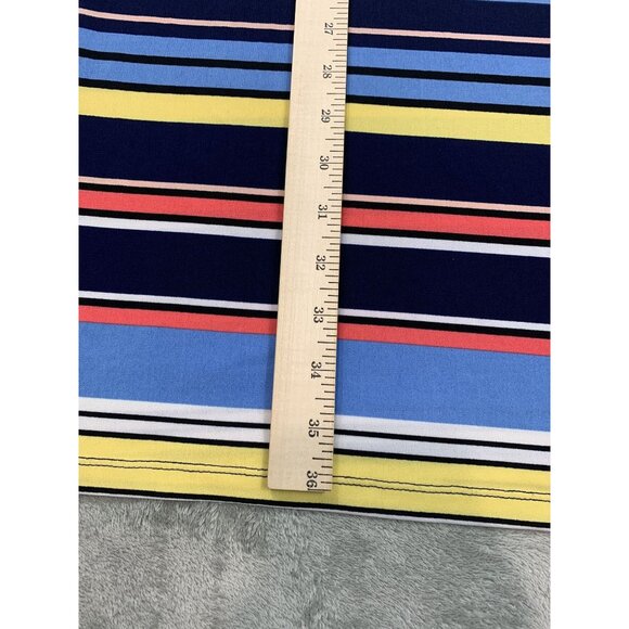 Rafaella XL Multicolor Striped Sleeveless Dress With Beaded Neckline - Picture 5 of 8